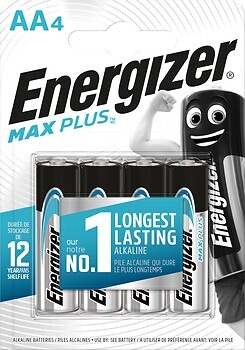Фото Energizer AA Alkaline 4 шт Max Plus (E301323603)
