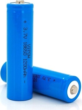 Фото Vipow 18650 Li-Ion TipTop 1200 mAh 3.7V 1 шт (ICR18650-1200mAhTT)