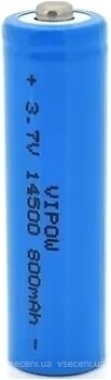 Фото Vipow 14500 Li-Ion TipTop 800 mAh 3.7V 1 шт (ICR14500-800mAhTT)