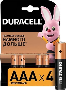 Фото Duracell AAA/LR03 MN2400 4 шт (706006)