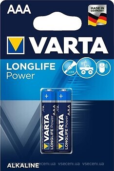 Фото Varta AAA Alkaline 2 шт LongLife (4903121412)