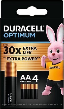 Фото Duracell AA/LR06 Optimum 4 шт (5015595)