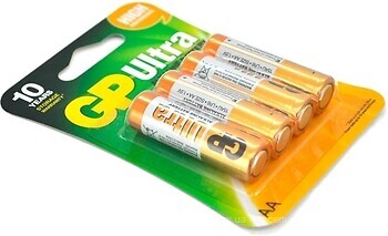 Фото GP Batteries AA Alkaline 4 шт Ultra (15AU-2UE4)