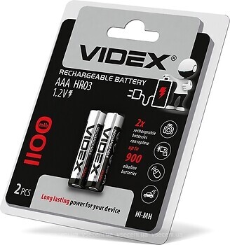 Фото Videx HR03/AAA 1100mAh NiMh double blister/2 шт