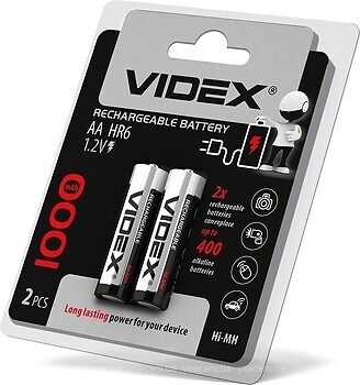 Фото Videx HR6/AA 1000mAh NiMh double blister/2 шт