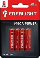 Фото Enerlight Mega Power AAA (LR03) Alkaline 8 шт (90030108)