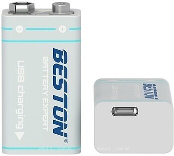 Фото Beston Krona 9V USB Type-C 1000mAh 1 шт (9VC-10VC)