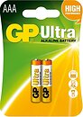 Фото GP Batteries AAA/LR03 1.5V Ultra Alkaline 2 шт (24AU-U2)
