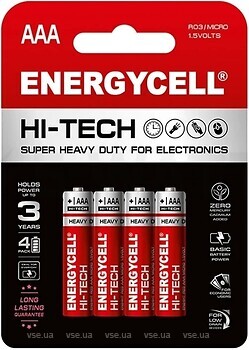 Фото Energycell AAA High Tech EN24HT-B4 1.5V 4 шт