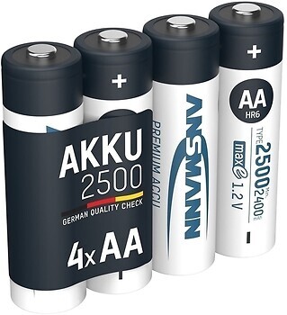 Фото Ansmann NiMH Rechargeable Battery AA/HR6 4 шт (5035442)