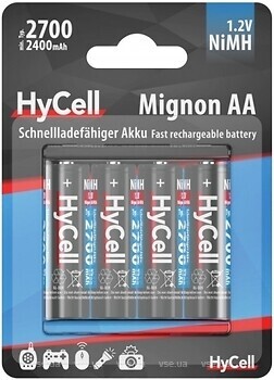 Фото Ansmann HyCell AA/HR06 2700 mAh Ni-Mh 1.2V 4 шт (5030682)