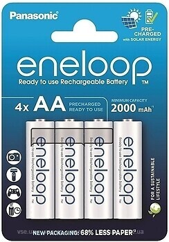 Фото Panasonic AA Eneloop 2000 mAh Ni-Mh 4 шт (BK-3MCDE/4CP)