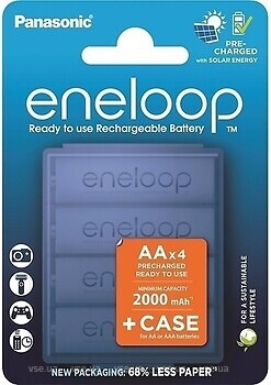 Фото Panasonic AA Eneloop 2000 mAh Ni-Mh 4 шт (BK-3MCDEC4CP)