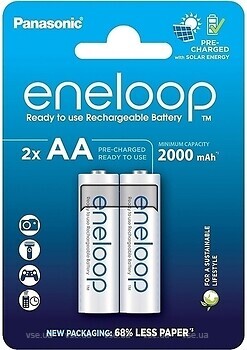 Фото Panasonic AA Eneloop 2000 mAh Ni-Mh 2 шт (BK-3MCDE/2CP)