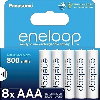Фото Panasonic AAA Eneloop 800 mAh Ni-Mh 8 шт (BK-4MCDE/8HH)