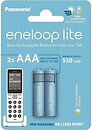 Фото Panasonic AAA Eneloop Lite 550 mAh Ni-Mh 2 шт (BK-4LCCE/2DCP)
