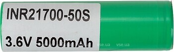Фото PowerPlant 21700 50S 5000 mAh (Samsung Cell) 1 шт (AA620319)