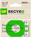 Фото GP Batteries ReCyko 2600mAh 270AAHCER21-2TLB4 4 шт (ЦБ-0066280)