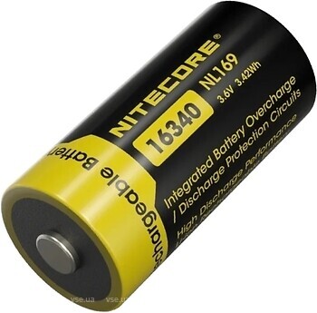 Фото NiteCore CR123A NL169 950 mAh 1 шт (6-1517)