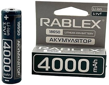 Фото Rablex 18650 3.7V 4000 mAh 1 шт