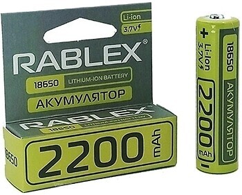 Фото Rablex 18650 3.7V 2200 mAh 1 шт