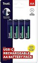 Фото Trust USB-C AA 1700 mAh Blue 4 шт (25631)