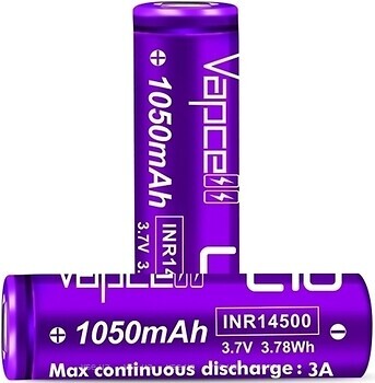 Фото Vapcell L10 14500 1050 mAh 1 шт