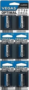 Фото Vegas Optimal CR123 6 шт (VCR-123BL6-OP)
