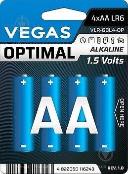 Фото Vegas Optimal AA 4 шт (VLR-6BL4-OP)