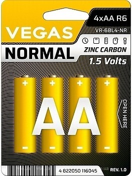 Фото Vegas Normal AA 4 шт (VR-6SH4-NR)