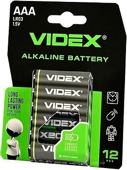 Фото Videx LR03/AAA Alkaline 12 шт (28231)