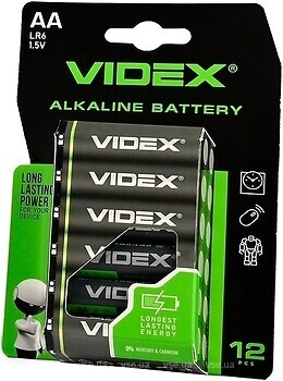 Фото Videx LR6/AA Alkaline 12 шт (28233)