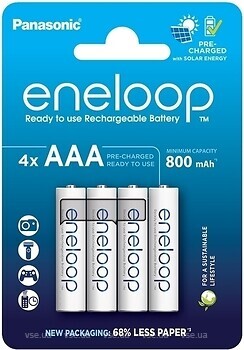 Фото Panasonic Eneloop AAA 800 mAh 4 шт (BK-4MCDE/4CP)