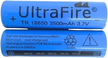 Фото UltraFire 18650 Li-Ion 3500 mAh 2 шт