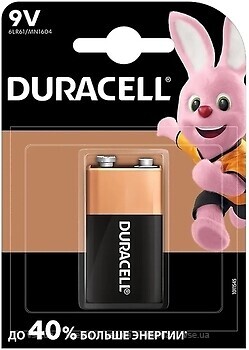 Фото Duracell 9V/MN1604 KPN1 1 шт (5214444)