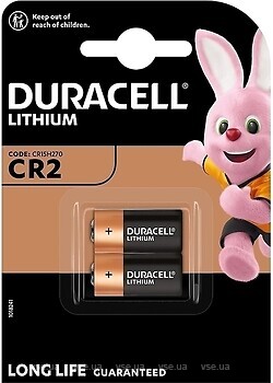 Фото Duracell CR2 Ultra Lithium Photo 2 шт (06206301401)