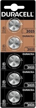 Фото Duracell CR-2025 3V Lithium 5 шт