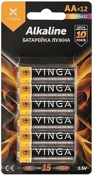 Фото Vinga AA LR6 Alkaline 12 шт (VJABAA12)