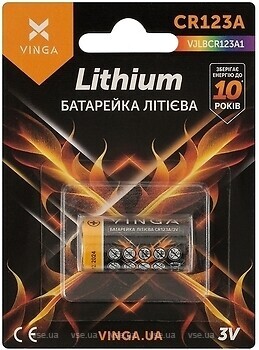 Фото Vinga CR123A 1 шт (VJLBCR123A1)