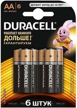 Фото Duracell Duralock Basic AA/LR06 6 шт