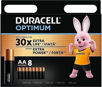 Фото Duracell AA/LR06 Optimum 8 шт