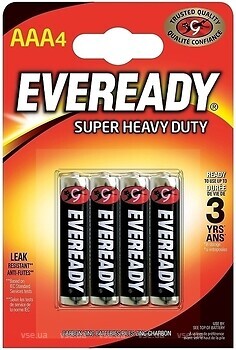 Фото Energizer Eveready AAA Heavy Duty 4 шт