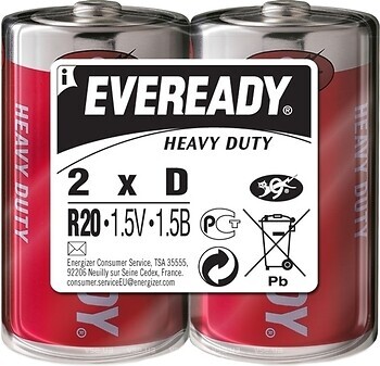 Фото Energizer Eveready D Heavy Duty 2 шт