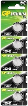 Фото GP Batteries CR2025-8U5 3V Lithium 5 шт