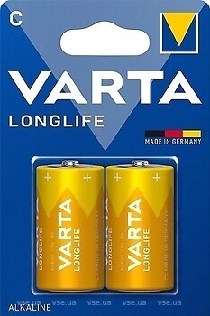 Фото Varta Longlife C Alkaline 2 шт