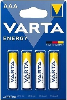 Фото Varta Energy AAA 4 шт