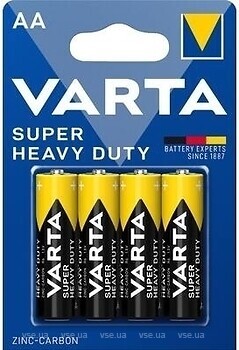 Фото Varta Super Heavy Duty AA 4 шт