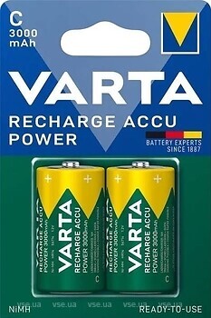 Фото Varta Recharge Accu Power C 3000 mAh 2 шт