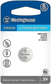 Фото Westinghouse CR2016 1 шт