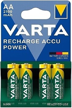 Фото Varta Recharge Accu Power AA 2100 mAh 4 шт